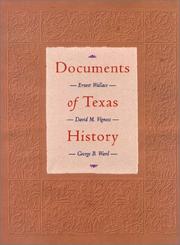 Cover of: Documents of Texas History