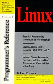Cover of: Linux, programmer's reference