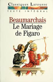 Cover of: La folle journee ou le mariage de figaro | Pierre Augustin Caron de Beaumarchais