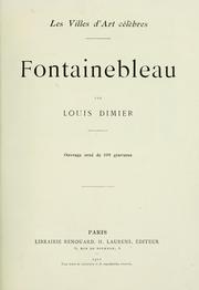 Cover of: Fontainebleau by Louis Dimier