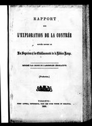 Cover of: Rapport sur l'exploration de la contrée située entre le lac Supérieur et les établissements de la rivière Rouge