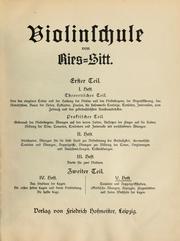 Cover of: Violinschule von Ries-Sitt