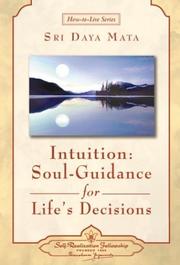 Cover of: Intuition by Sri Daya Mata, Daya Mata