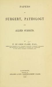 Cover of: Papers on surgery, pathology and allied subjects