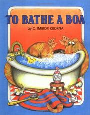 Cover of: To bathe a boa