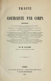 Cover of: Traité de la contrainte par corps ... by Lassime Monsieur
