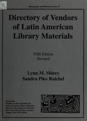 Cover of: Directory of vendors of Latin American library materials