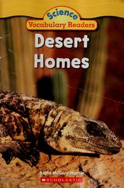 Cover of: Desert homes