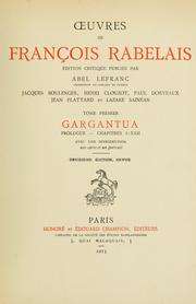 Cover of: Œuvres de François Rabelais.