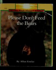 Cover of: Please don't feed the bears