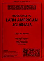 Cover of: Index guide to Latin American journals