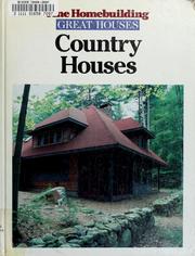 Cover of: Country houses