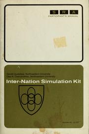 Cover of: Inter-nation simulation kit, participant's manual [by] Harold Guetzkow and Cleo H. Cherryholmes