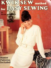 Kwik Sew Method for Easy Sewing by Kerstin Martensson
