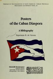 Cover of: Posters of the Cuban diaspora by Esperanza Bravo de Varona