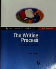 Cover of: The writing process by John M. Lannon