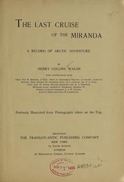 Cover of: The last cruise of the Miranda.: A record of Arctic adventure