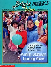 Cover of: Whole Language: Inquiring Voices (Bright Idea)