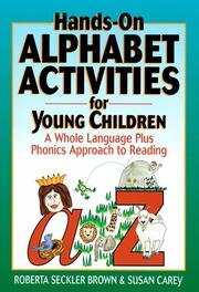 Cover of: Hands-on alphabet activities for young children: a whole language plus phonics approach to reading