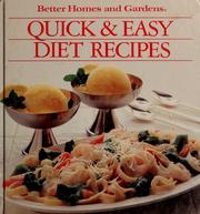 Cover of: Quick & easy diet recipes by Gerald M. Knox, Gerald M. Knox