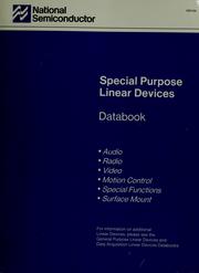 Cover of: Special purpose linear devices: databook