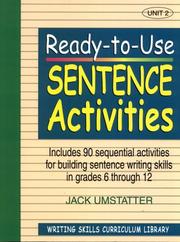 Ready-to-Use Sentence Activities: Unit 2 (J-B Ed: Ready-to-Use Activities)