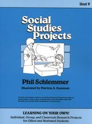 Cover of: Social studies projects by Phil Schlemmer