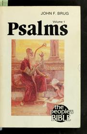 Cover of: Psalms by John F. Brug