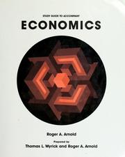 Cover of: Study guide to accompany Economics