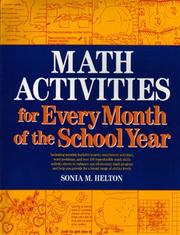 Cover of: Math activities for every month of the school year