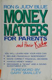 Cover of: Money matters for parents and their kids