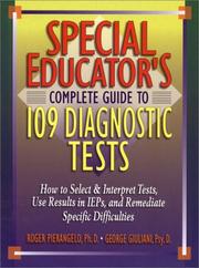 Cover of: Special Educator's Complete Guide to 109 Diagnostic Tests