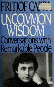 Cover of: Uncommon wisdom by Fritjof Capra