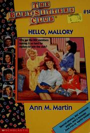 Cover of: Hello, Mallory (The Baby-Sitters Club #14) by Ann M. Martin