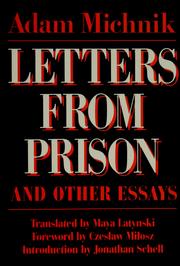 Cover of: Letters from prison by Adam Michnik