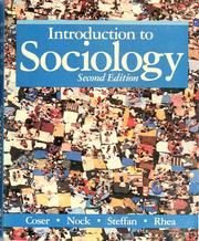 Cover of: Introduction to sociology by Lewis A. Coser, Robert King Merton