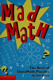 Cover of: Mad math by Sue Macy