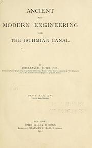 Cover of: Ancient and modern engineering and the Isthmian canal.