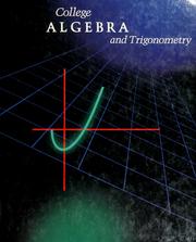 Cover of: College algebra and trigonometry