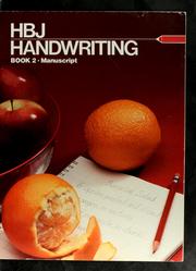 Cover of: Hbj Handwriting/Book 2 Manuscript/Red by Betty Kracht Johnson