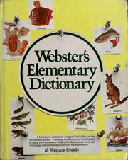 Cover of: Webster's elementary dictionary. by 