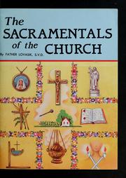 Cover of: The sacramentals of the church