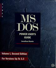 Cover of: MS-DOS power user's guide