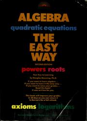 Cover of: Algebra, the easy way by Douglas Downing