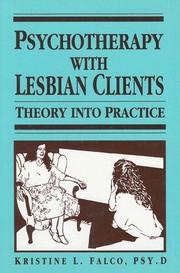 Cover of: Psychotherapy with lesbian clients by Kristine L. Falco