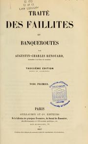 Cover of: Traité des faillites et banqueroutes