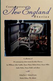 Cover of: Contemporary New England stories