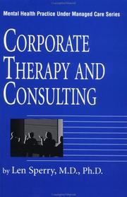 Cover of: Corporate therapy and consulting