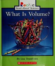 Cover of: What Is Volume? by Lisa Trumbauer