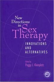 Cover of: New Directions in Sex Therapy by P. Kleinplatz